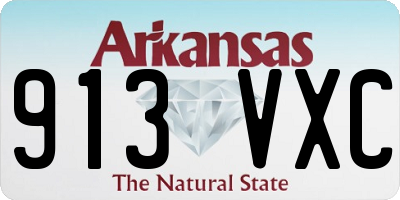 AR license plate 913VXC