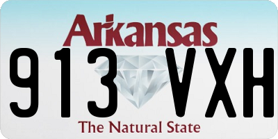 AR license plate 913VXH