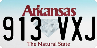 AR license plate 913VXJ