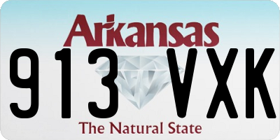 AR license plate 913VXK