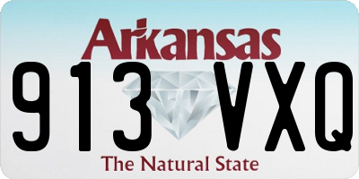 AR license plate 913VXQ