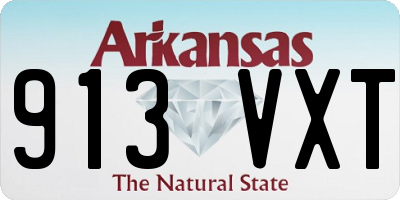 AR license plate 913VXT