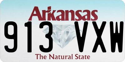 AR license plate 913VXW
