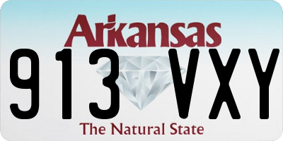AR license plate 913VXY