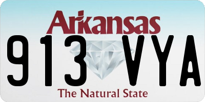 AR license plate 913VYA