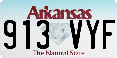 AR license plate 913VYF