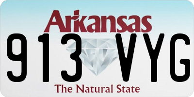 AR license plate 913VYG
