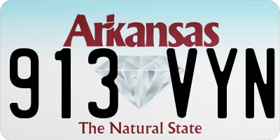 AR license plate 913VYN