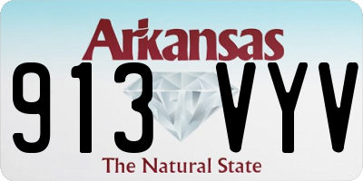 AR license plate 913VYV