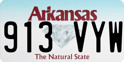 AR license plate 913VYW