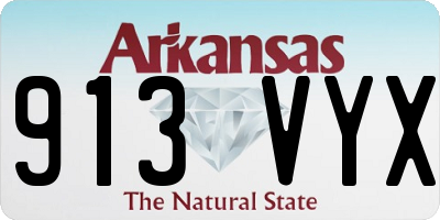 AR license plate 913VYX