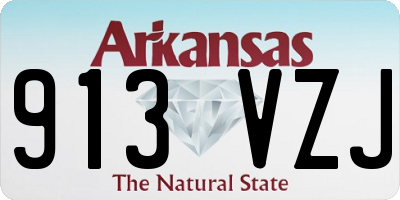 AR license plate 913VZJ
