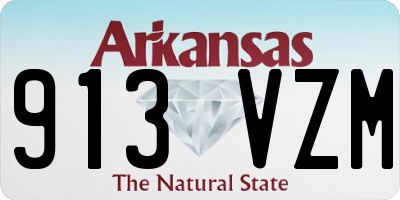 AR license plate 913VZM
