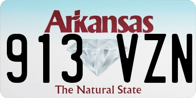 AR license plate 913VZN