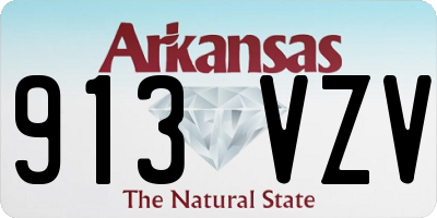 AR license plate 913VZV