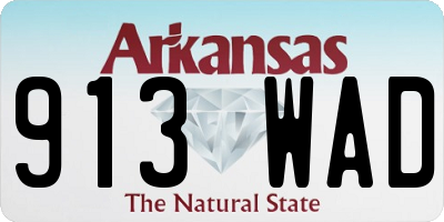 AR license plate 913WAD