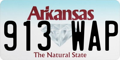 AR license plate 913WAP