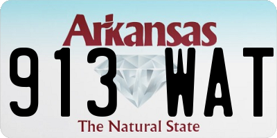 AR license plate 913WAT