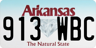 AR license plate 913WBC