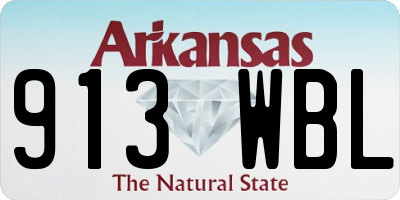 AR license plate 913WBL
