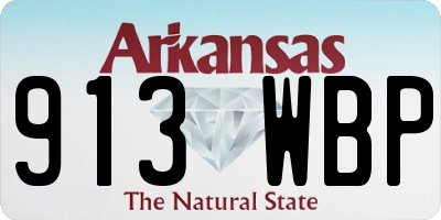 AR license plate 913WBP