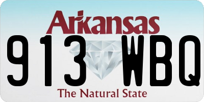 AR license plate 913WBQ