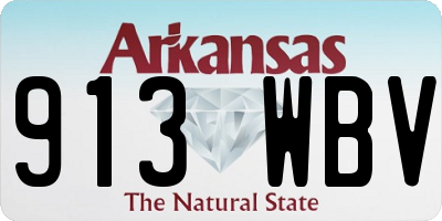 AR license plate 913WBV