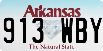 AR license plate 913WBY