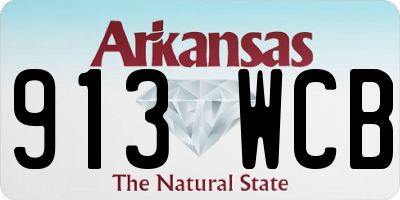 AR license plate 913WCB