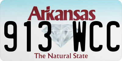 AR license plate 913WCC