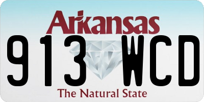 AR license plate 913WCD