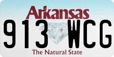 AR license plate 913WCG