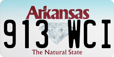 AR license plate 913WCI