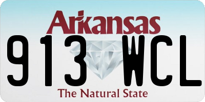 AR license plate 913WCL