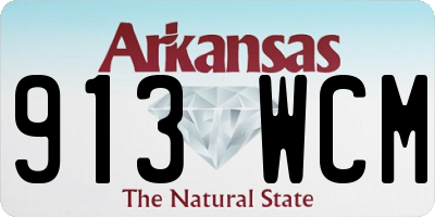 AR license plate 913WCM