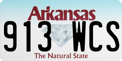 AR license plate 913WCS