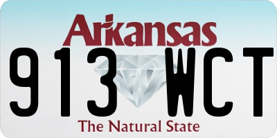 AR license plate 913WCT