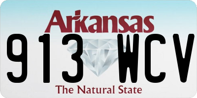 AR license plate 913WCV