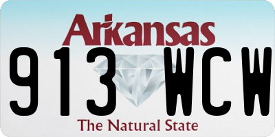 AR license plate 913WCW