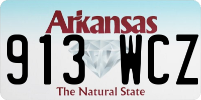 AR license plate 913WCZ