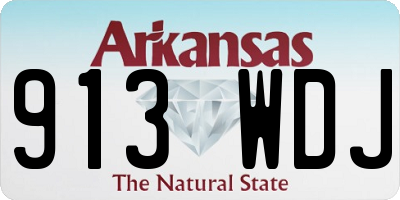 AR license plate 913WDJ