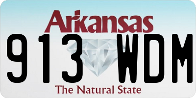 AR license plate 913WDM