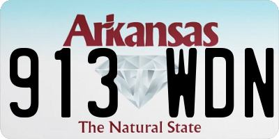 AR license plate 913WDN