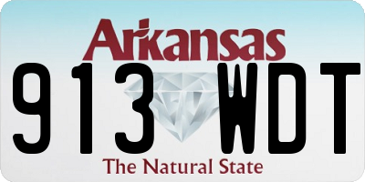 AR license plate 913WDT