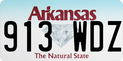 AR license plate 913WDZ