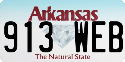 AR license plate 913WEB