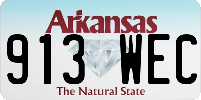 AR license plate 913WEC