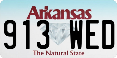 AR license plate 913WED