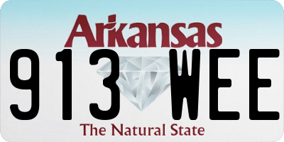 AR license plate 913WEE