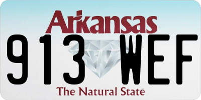 AR license plate 913WEF